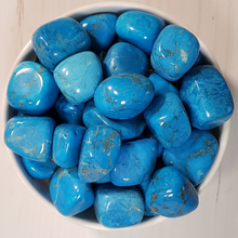 Load image into Gallery viewer, Blue Howlite Tumbled Stone
