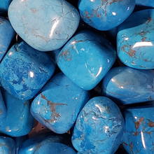 Load image into Gallery viewer, Blue Howlite Tumbled Stone
